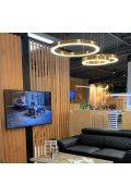 Lampa wisząca CIRCLE 120 LED mosiądz szczotkowany 120 cm