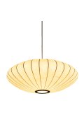 Lampa wisząca SILK FLAT biała 50 cm - nowoczesna i minimalistyczna