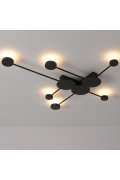 Lampa ścienna CLEX - 6 LED czarna 89 cm
