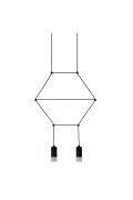 Lampa wisząca LINEA-2 czarna 35 cm