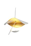 Lampa wisząca ENIGMA LED biało złota 40 cm