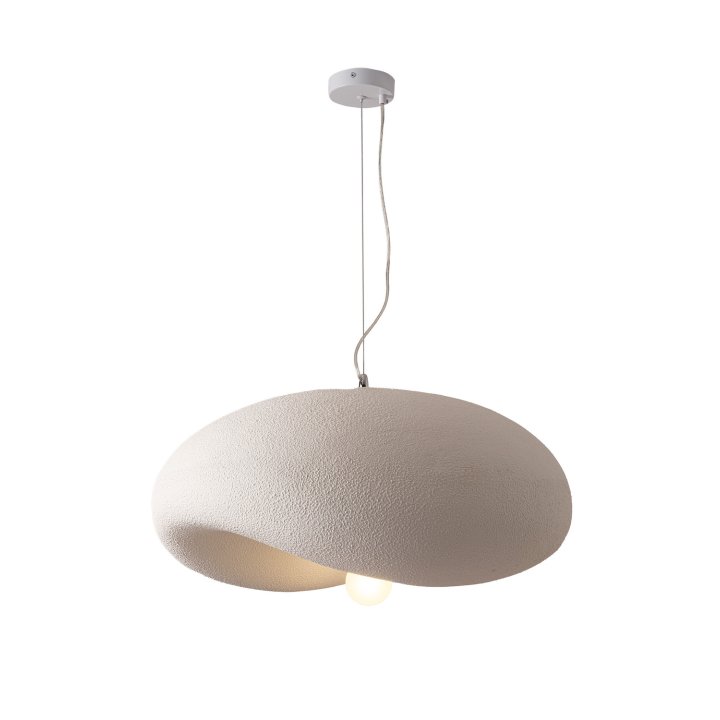 Lampa wisząca STONE FLAT biała 60 cm