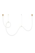 Lampa wisząca SNAKE LED wąż ledowy złota 400 cm
