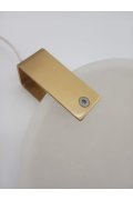 Lampa wisząca MARBLE LED marmurowo złota 30 cm