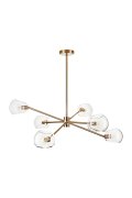 Lampa wisząca COSMIC-6 złota 75 cm