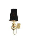 Lampa ścienna QUEEN złoto czarna 18 cm