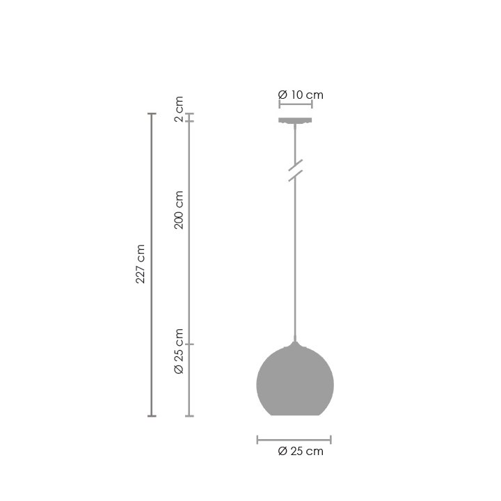Lampa wisząca MIRROR GLOW - S złota 25 cm