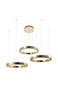 Lampa wisząca CIRCLE 60+60+60 LED złoty połysk na 1 podsufitce