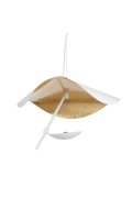 Lampa wisząca ENIGMA LED biało złota 40 cm