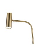 Lampa podłogowa ze stolikiem VINCENT złota 146 cm