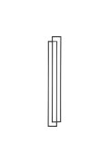 Lampa ścienna SYMMETRY-200 LED czarna 200 cm