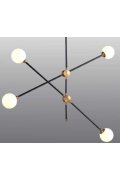 Lampa wisząca SPILLO czarno złota 92 cm