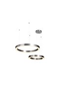 Lampa wisząca CIRCLE 60+80 LED nikiel na 1 podsufitce