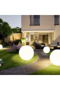 Lampa ogrodowa kula BALL S biała 35 cm