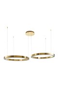 Lampa wisząca CIRCLE 60+80 LED złoty połysk na 1 podsufitce