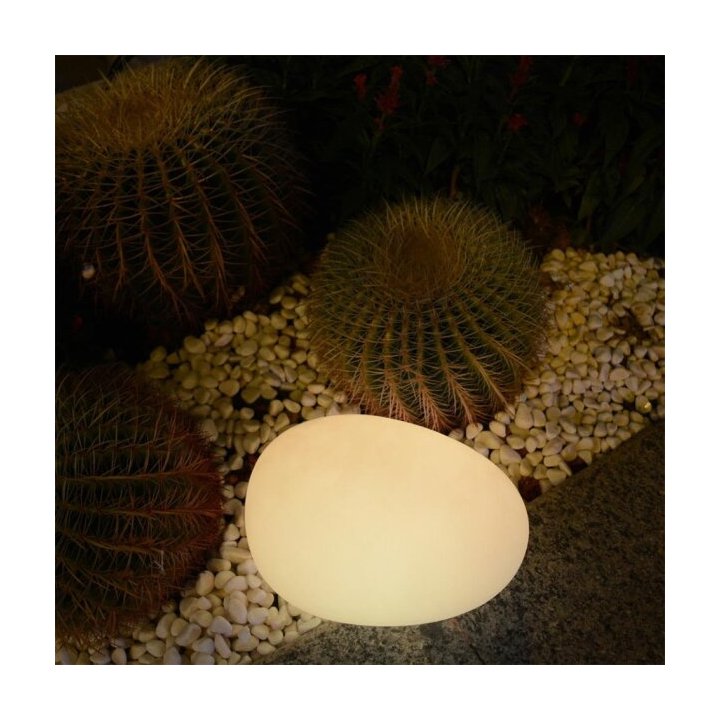 Lampa ogrodowa kamień PEBBLE M LED RGBW 16 kolorów 32 cm