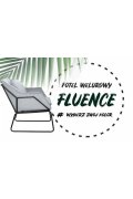 Fotel welurowy FLUENCE szary