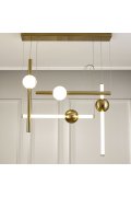 Lampa wisząca O-LINE L-4 LED mosiądz 110 cm