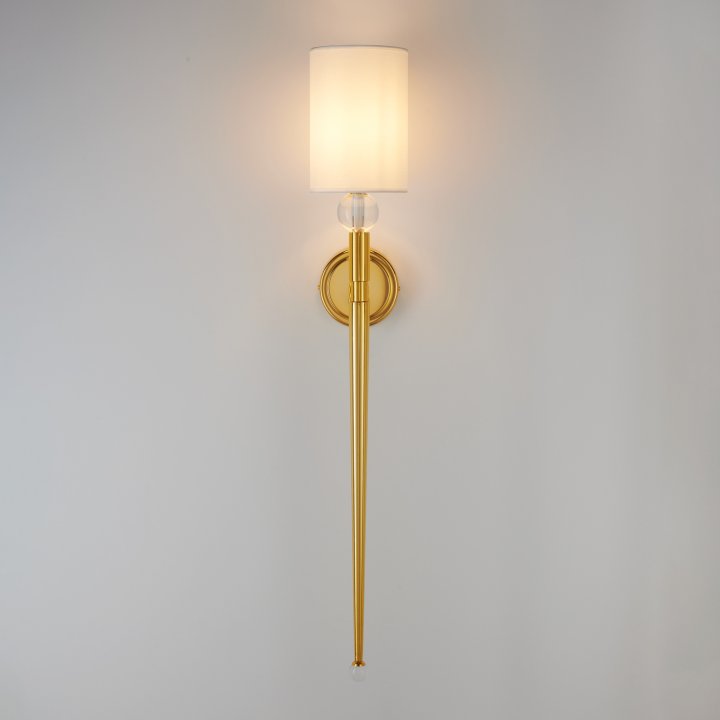 Lampa ścienna DAMA złota 92 cm