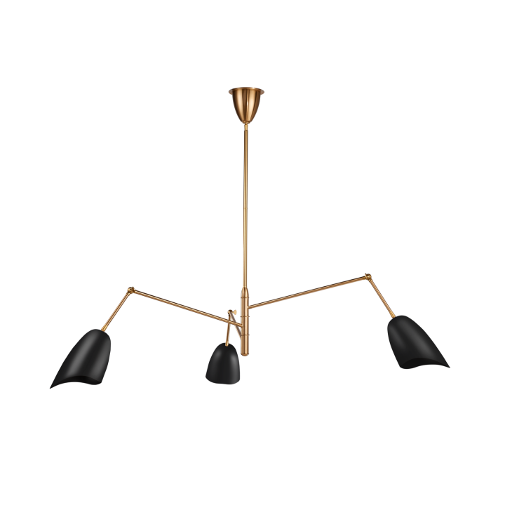 Lampa wisząca RAGNO czarna 150 cm
