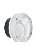 Lampa ścienna CARMELLO LED transparentna czarna 13,5 cm