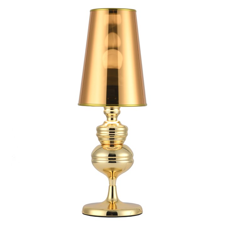 Lampa stołowa QUEEN złota 18 cm