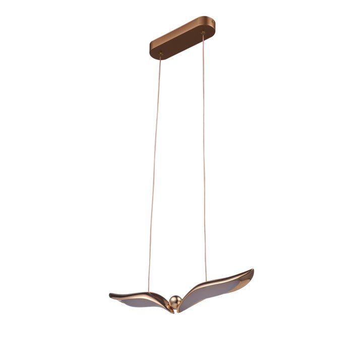 Lampa wisząca GUFO 1 LED różowe złoto 36 cm