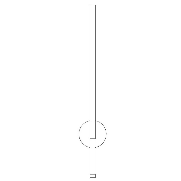 Lampa ścienna FRESCO LED złota 65 cm