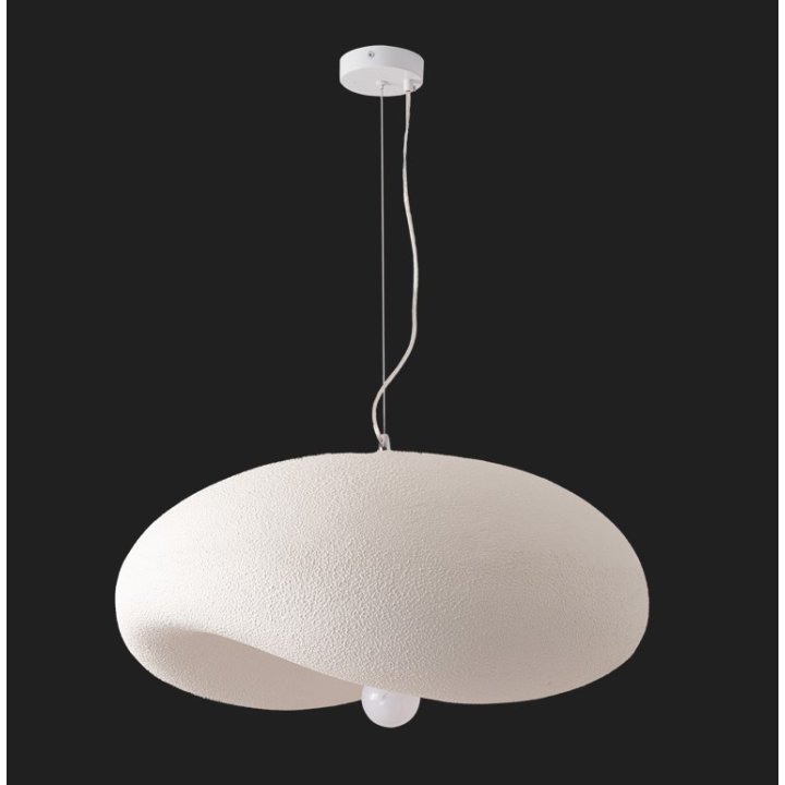 Lampa wisząca STONE FLAT biała 60 cm