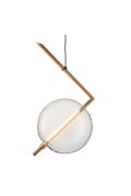 Lampa wisząca AMORE - 1 LED złota 24 cm