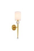Lampa ścienna DAMA złota 52 cm glamour
