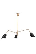Lampa wisząca RAGNO czarna 150 cm
