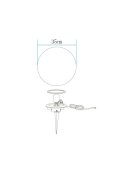 Lampa ogrodowa kula BALL S biała 35 cm