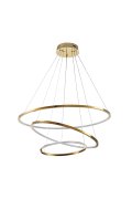 Lampa wisząca CIRCLE SLIM 40+60+80 LED złoty 40 cm + 60 cm + 80 cm