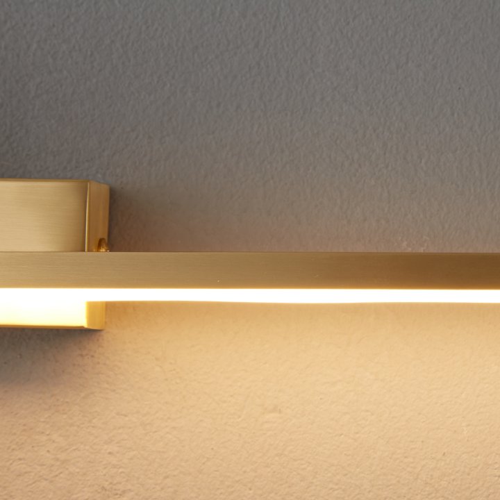 Lampa ścienna led AMICI złota 31 cm