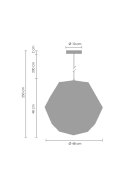 Lampa wisząca FUTURI STAR złota 48 cm