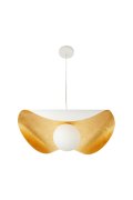 Lampa wisząca ENZO biało złota 60 cm