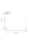 Lampa wisząca MINIMA-1 LED biała 120 cm