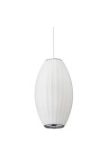 Lampa wisząca SILK BARREL biała 60 cm