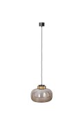 Lampa wisząca BOOM LED bursztynowo złota 35 cm