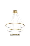 Lampa wisząca CIRCLE SLIM 40+60+80 LED złoty 40 cm + 60 cm + 80 cm