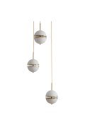 Lampa wisząca SFERA-3 LED złota 50 cm