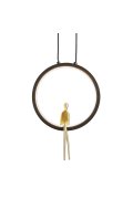 Lampa wisząca AMICI led czarno złota 27 cm