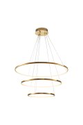 Lampa wisząca CIRCLE SLIM 40+60+80 LED złoty 40 cm + 60 cm + 80 cm