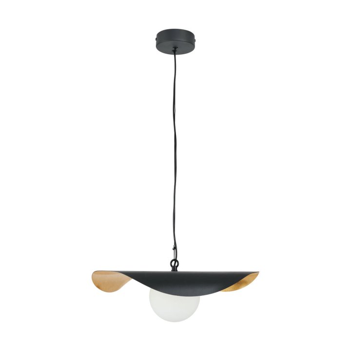Lampa wisząca ENZO czarno złota 40 cm