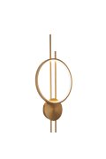 Lampa ścienna ECLIPTICA LED złota 100 cm