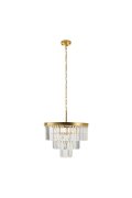 Lampa wisząca SPLENDORE złota 50 cm