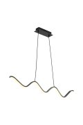 Lampa wisząca ZIGZAG LED czarna 90 cm