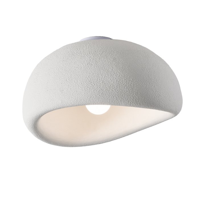 Plafon sufitowy STONE biały 50 cm