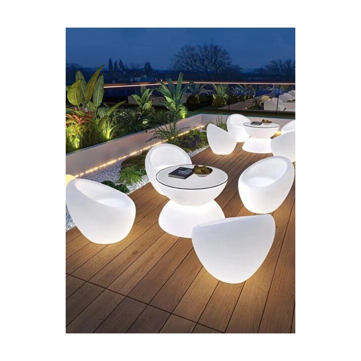 Stolik ogrodowy PARTY LED RGBW 16 kolorów 60 cm